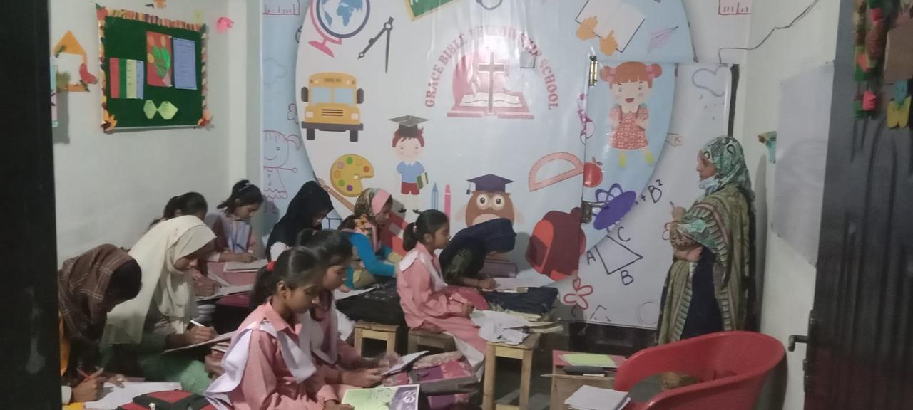 Grace Bible Fellowship School Students Learning
